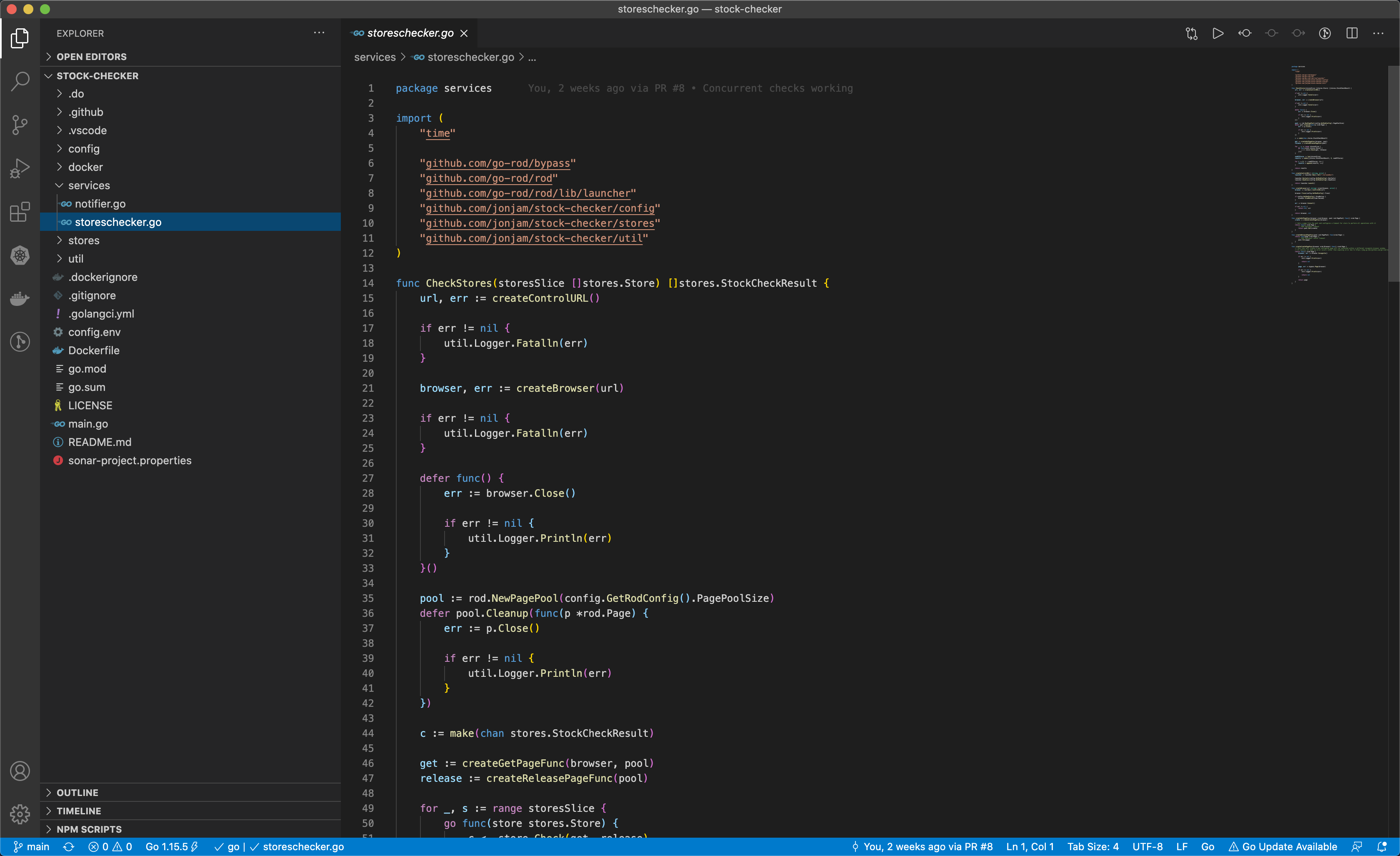 Part 3: Developing stock-checker app
