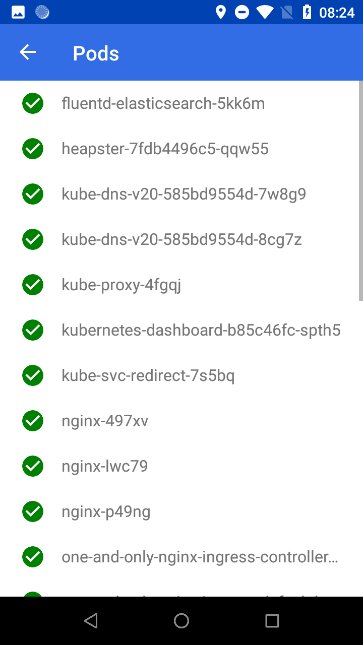 Pods page