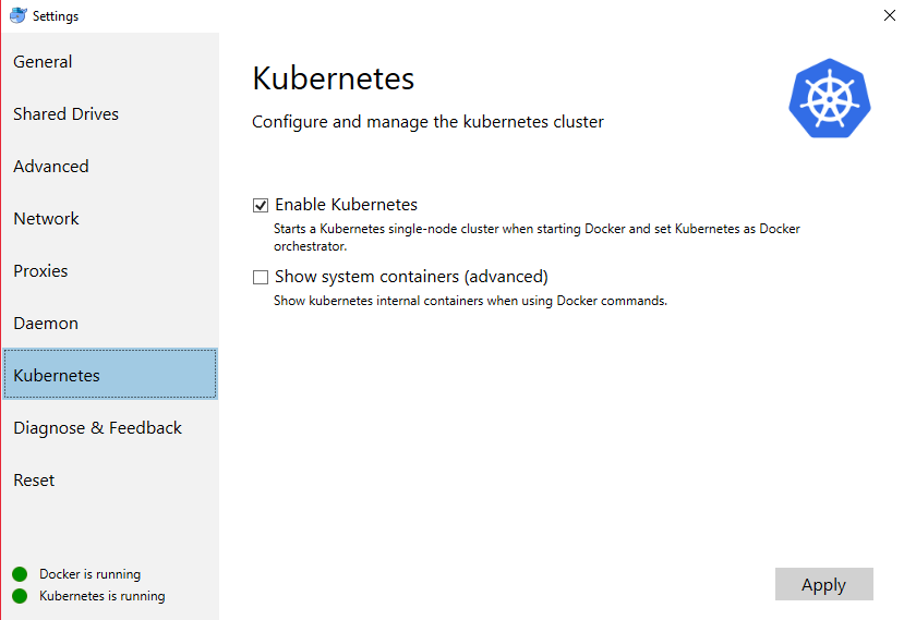 Enabling Kubernetes